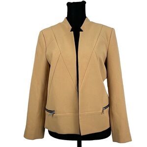 Trouve Tan Cropped Blazer - Women’s S